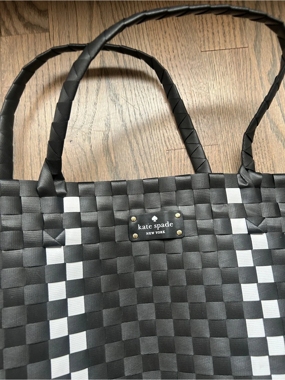 KATE SPADE BASKET WEAVE TOTE